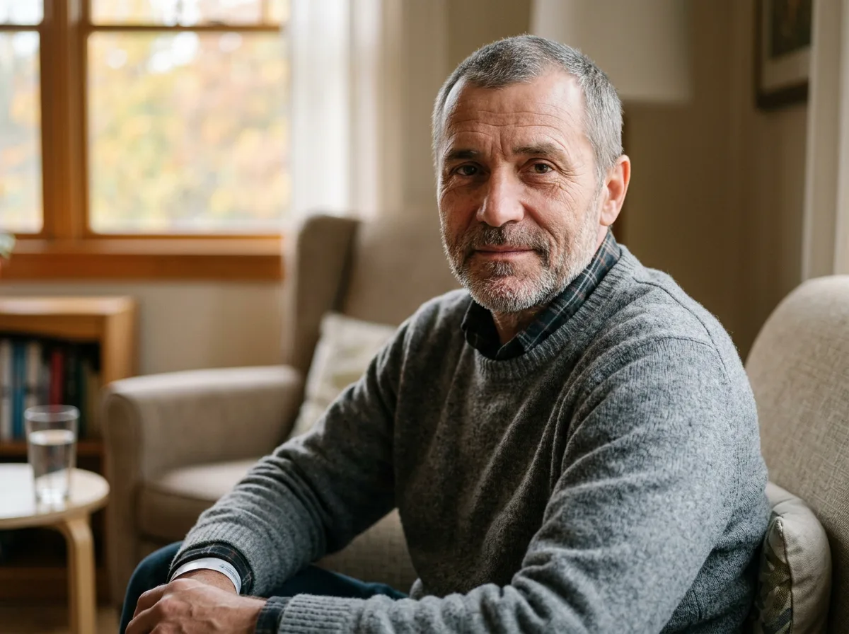 Аватар Николай, мужчина 48 лет, спокойный взгляд, портрет человека после лечения
